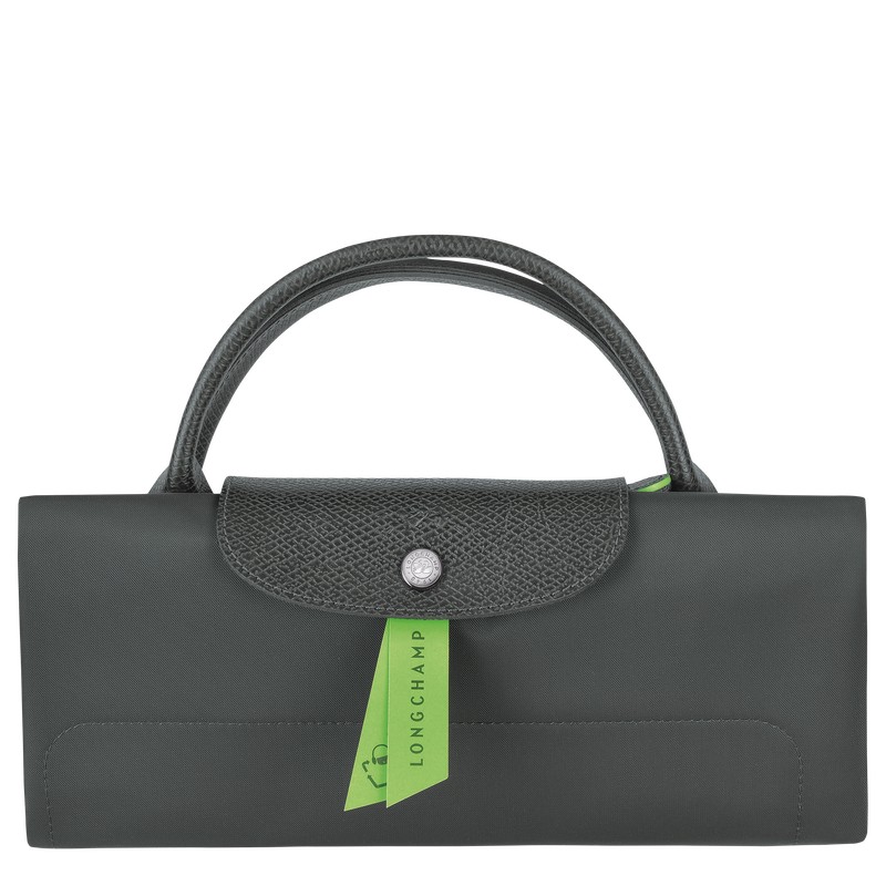 Longchamp Le Pliage Green M Travel Bag Graphite | HVCM48905