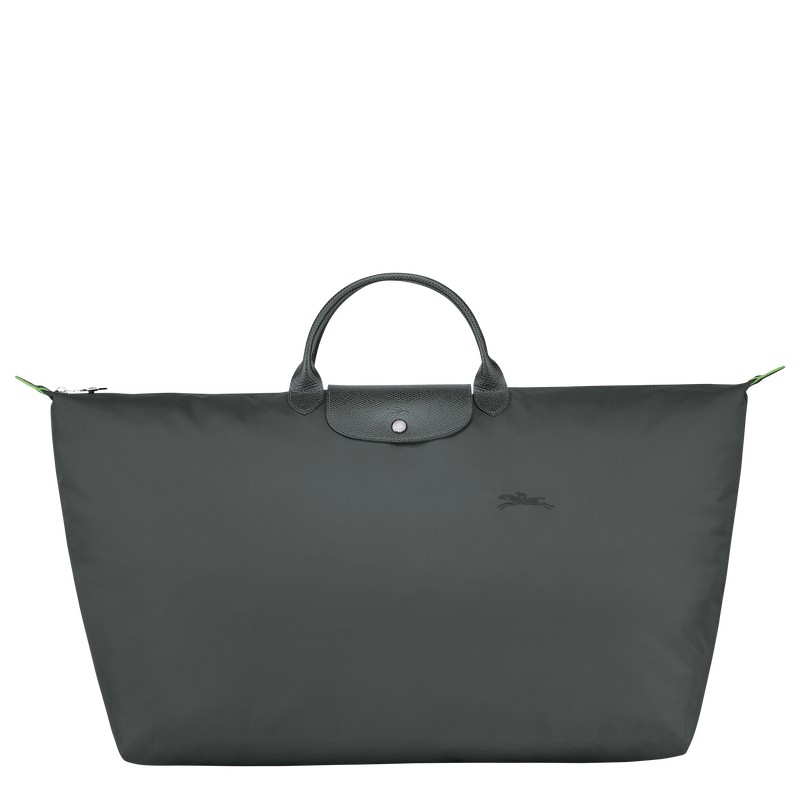 Longchamp Le Pliage Green M Travel Bag Graphite | HVCM48905