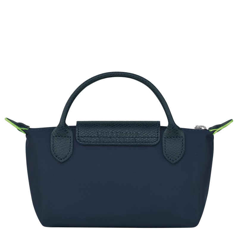 Longchamp Le Pliage Green Pouch With Handle Donkerblauw | WCSA63974