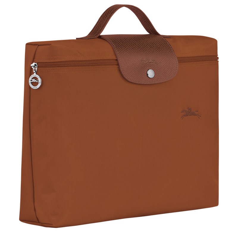 Longchamp Le Pliage Green S Briefcase Cognac | ECOU74580