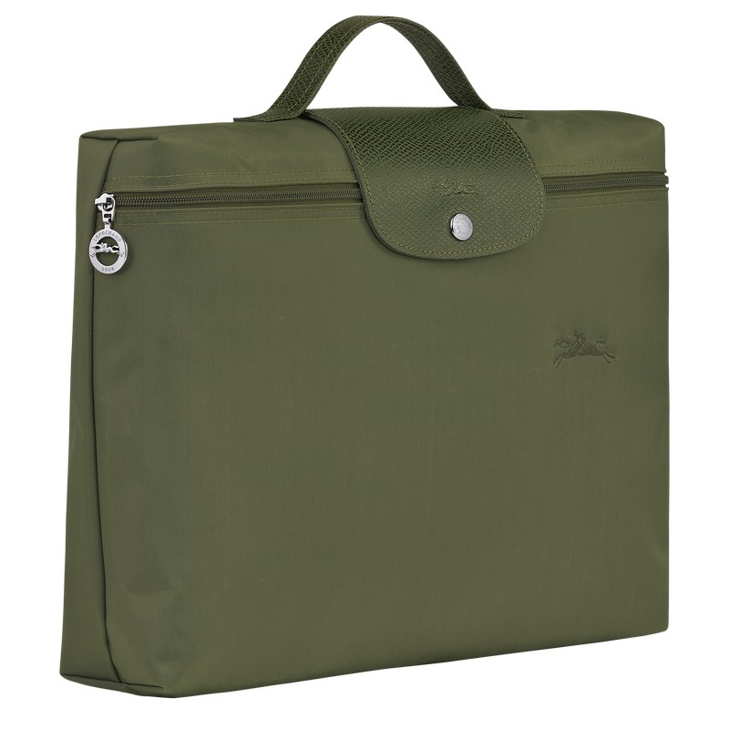 Longchamp Le Pliage Green S Briefcase Forest | KQYB81254