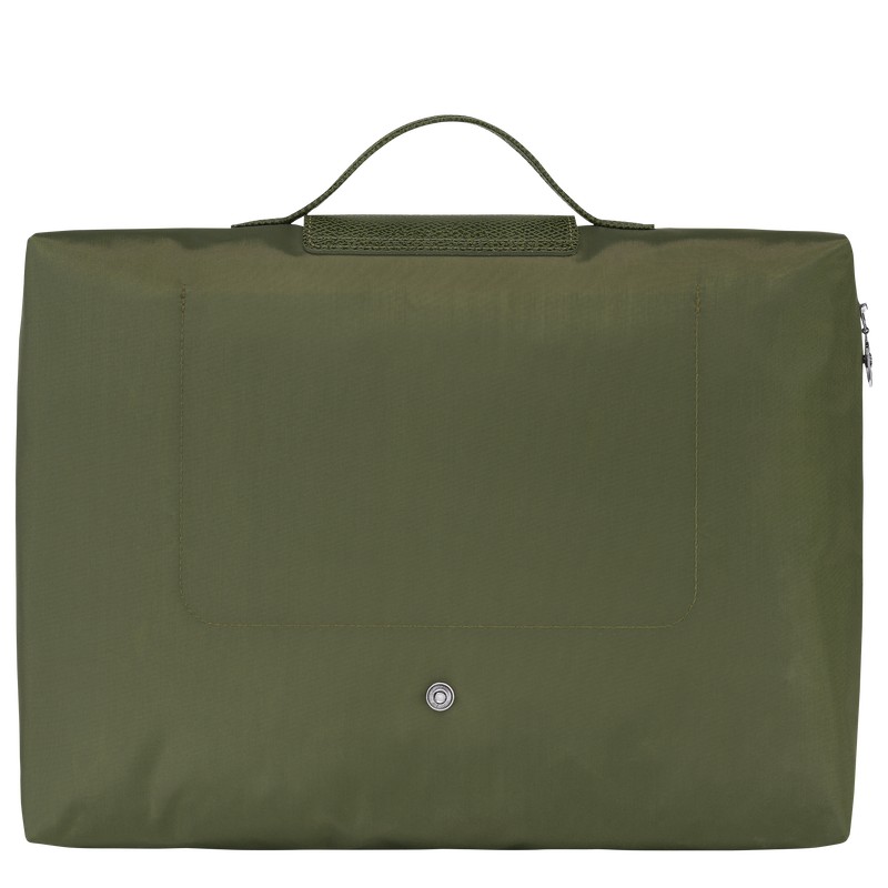 Longchamp Le Pliage Green S Briefcase Forest | KQYB81254