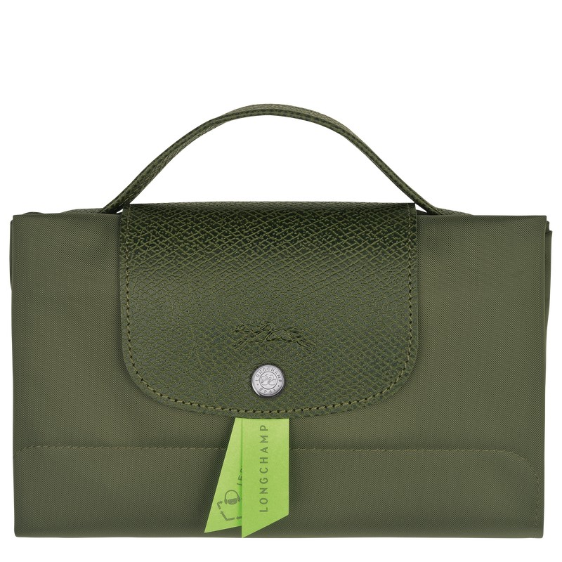 Longchamp Le Pliage Green S Briefcase Forest | KQYB81254