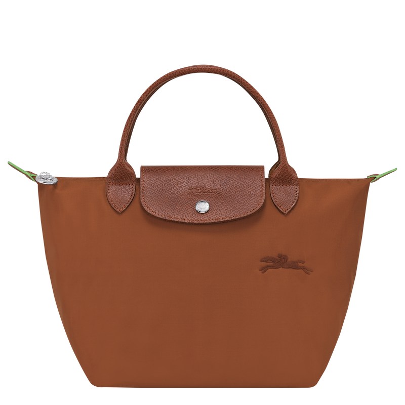 Longchamp Le Pliage Green S Handbag Cognac | DHRN17523