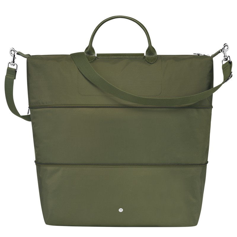 Longchamp Le Pliage Green Travel Bag Expandable Forest | UEOL73968