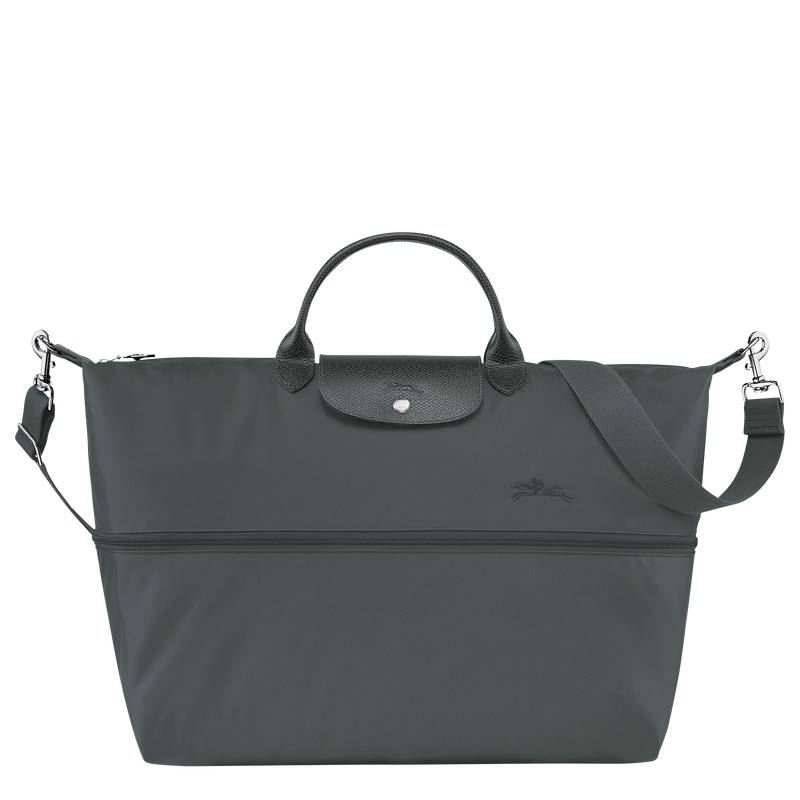 Longchamp Le Pliage Green Travel Bag Expandable Graphite | BZWD07529