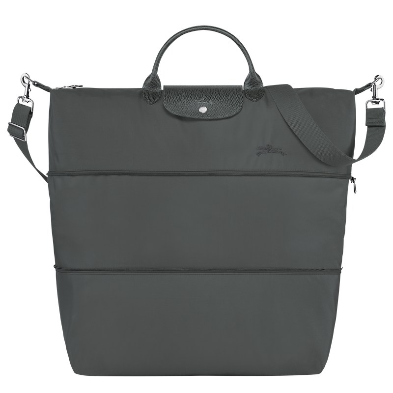 Longchamp Le Pliage Green Travel Bag Expandable Graphite | BZWD07529