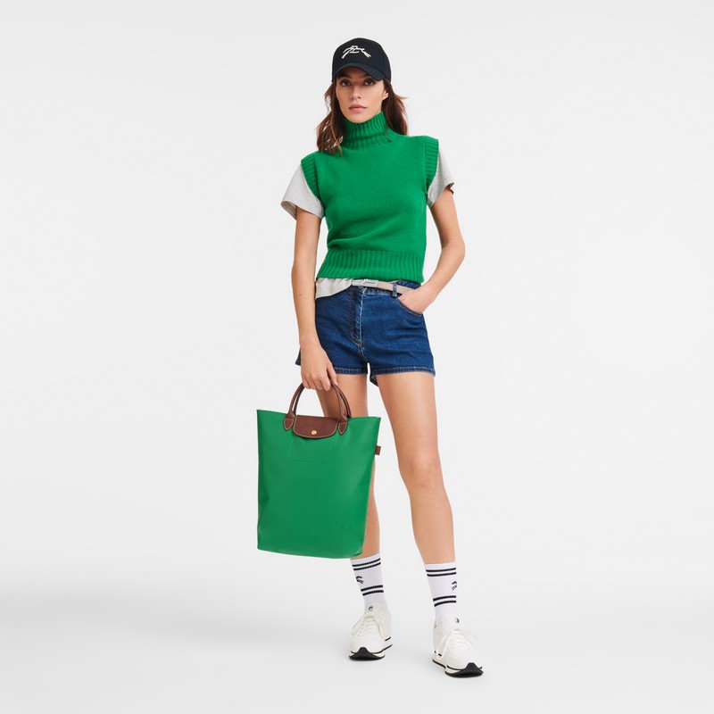 Longchamp Le Pliage M Tote Bag Groen | JFUV08165