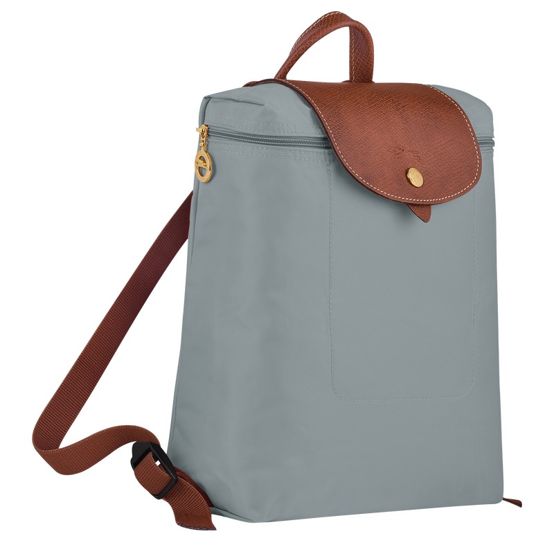 Longchamp Le Pliage Original M Backpack Steel | QAKW08429