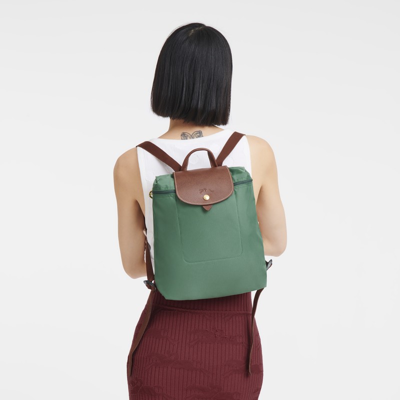 Longchamp Le Pliage Original M Backpack Sage | LBKD01842