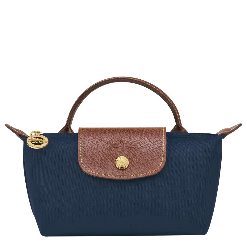 Longchamp Le Pliage Original Pouch With Handle Donkerblauw | TZXQ21957