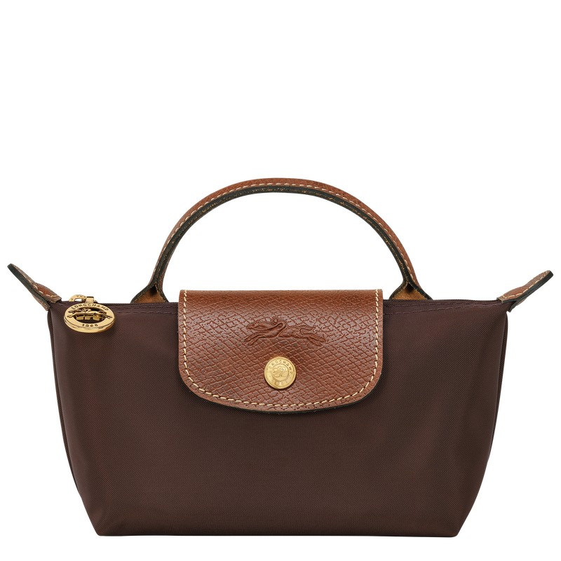 Longchamp Le Pliage Original Pouch With Handle Ebony | AVGK68052