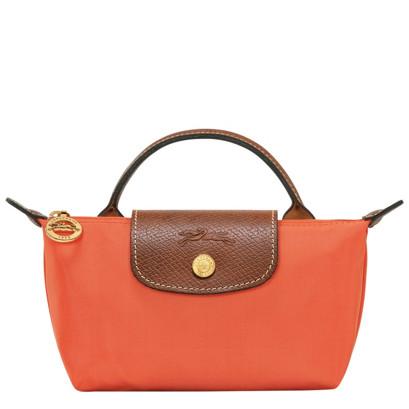 Longchamp Le Pliage Original Pouch With Handle Oranje | UYNP39021