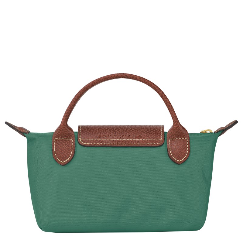 Longchamp Le Pliage Original Pouch With Handle Sage | DETU97346