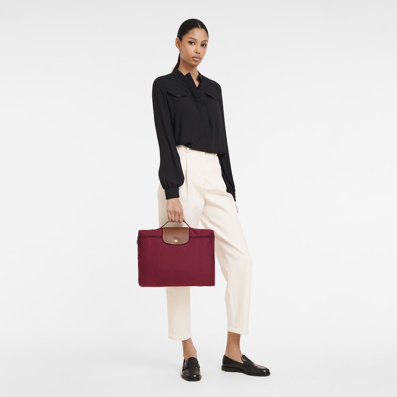 Longchamp Le Pliage Original S Briefcase Rood | JFXV10846