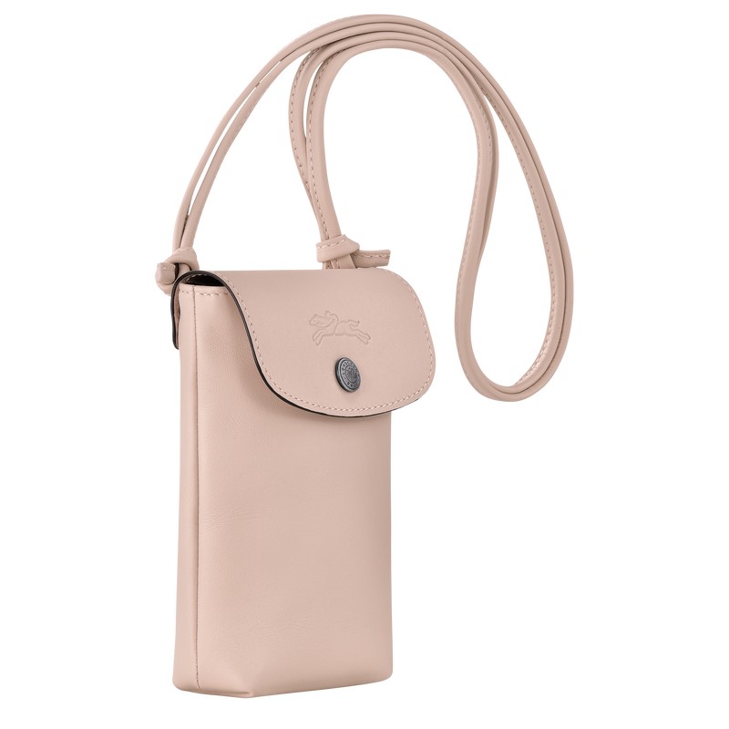 Longchamp Le Pliage Xtra Phone Case With Leather Lace Nude | YPJB82061