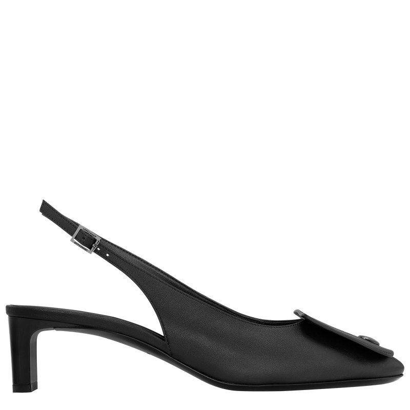 Longchamp Le Pliage Xtra Slingback Pumps Zwart | VWPL75326