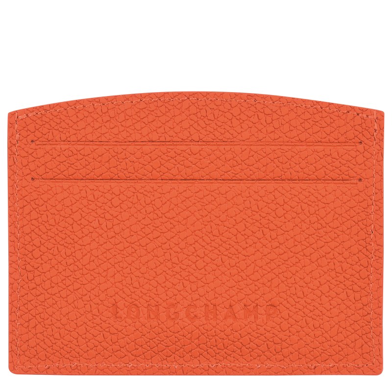 Longchamp Le Roseau Card Holder Oranje | CKPW21459