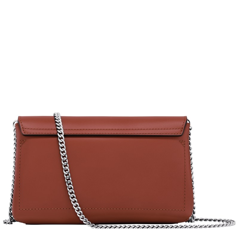 Longchamp Le Roseau Clutch Mahogany | GORC91250