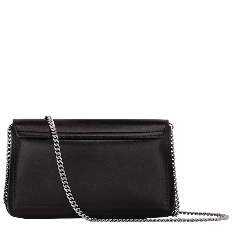 Longchamp Le Roseau Clutch Zwart | CONX35861