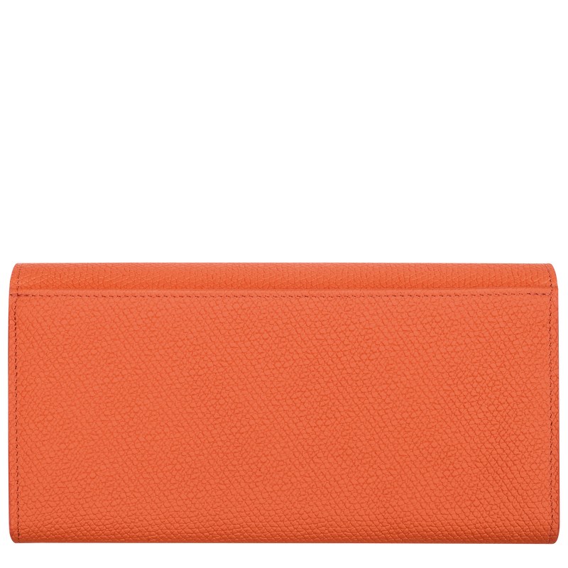 Longchamp Le Roseau Continental Wallet Oranje | YESN14396