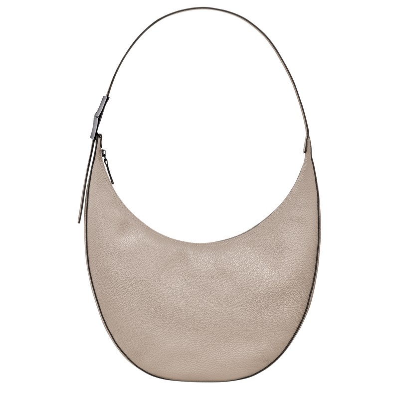 Longchamp Le Roseau Essential L Crossbody Bag Clay | JXWT63508