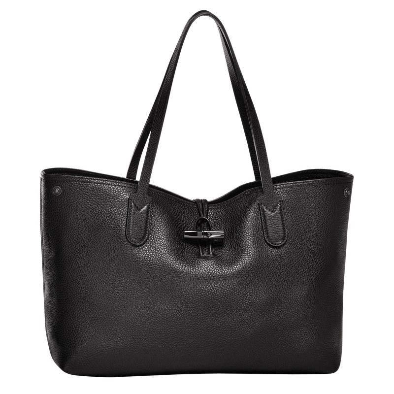 Longchamp Le Roseau Essential L Tote Bag Zwart | QIUT08951