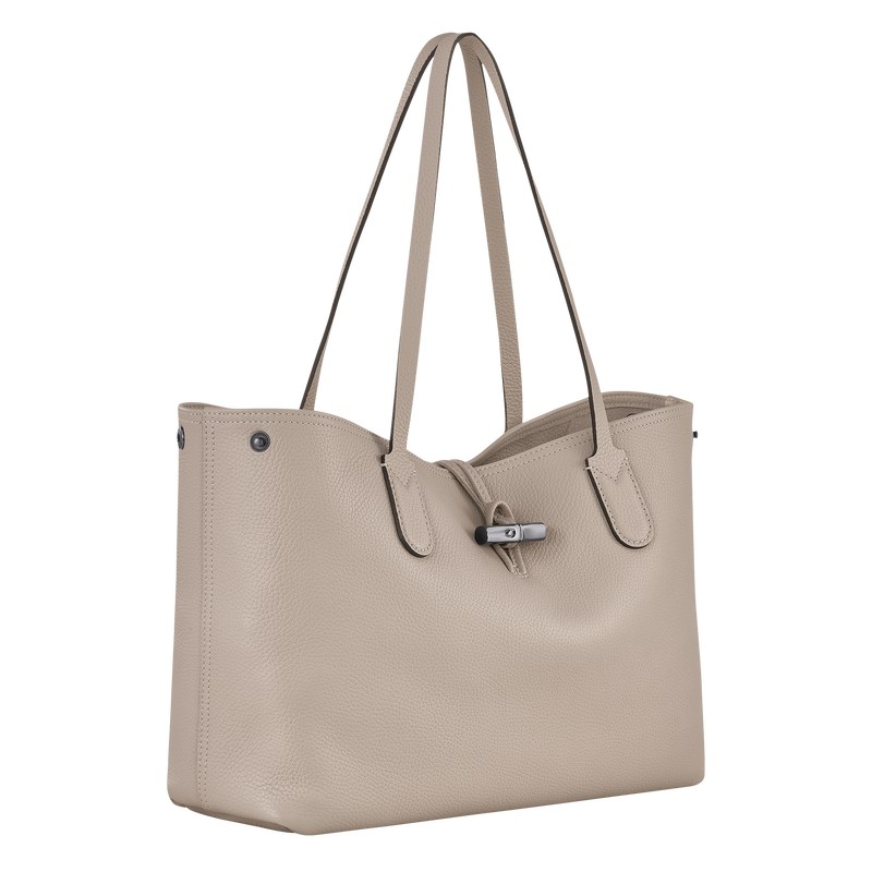 Longchamp Le Roseau Essential L Tote Bag Clay | RZOM73825