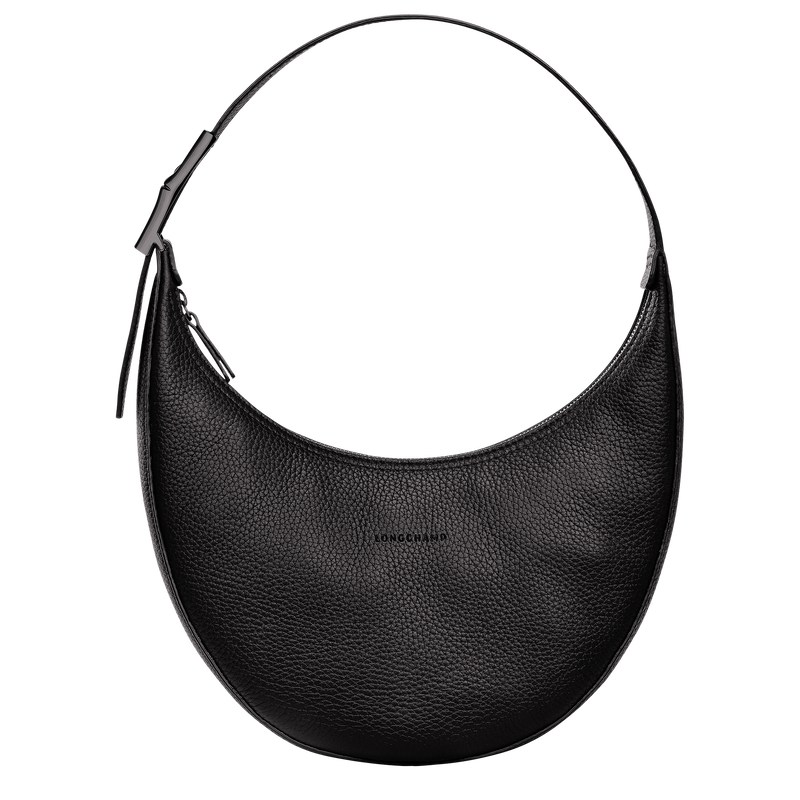 Longchamp Le Roseau Essential M Hobo Bag Zwart | TPMD08146