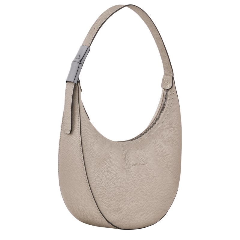 Longchamp Le Roseau Essential M Hobo Bag Clay | CRZK72516