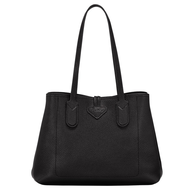 Longchamp Le Roseau Essential M Tote Bag Zwart | NZTV01275