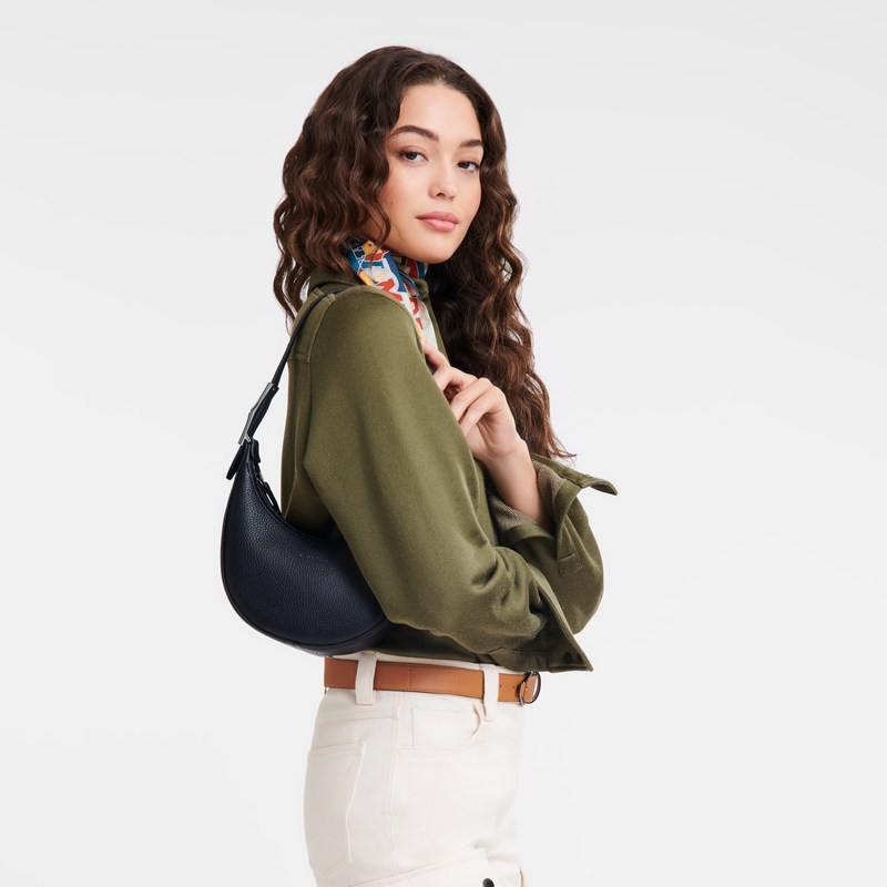 Longchamp Le Roseau Essential S Hobo Bag Zwart | LJIW70914