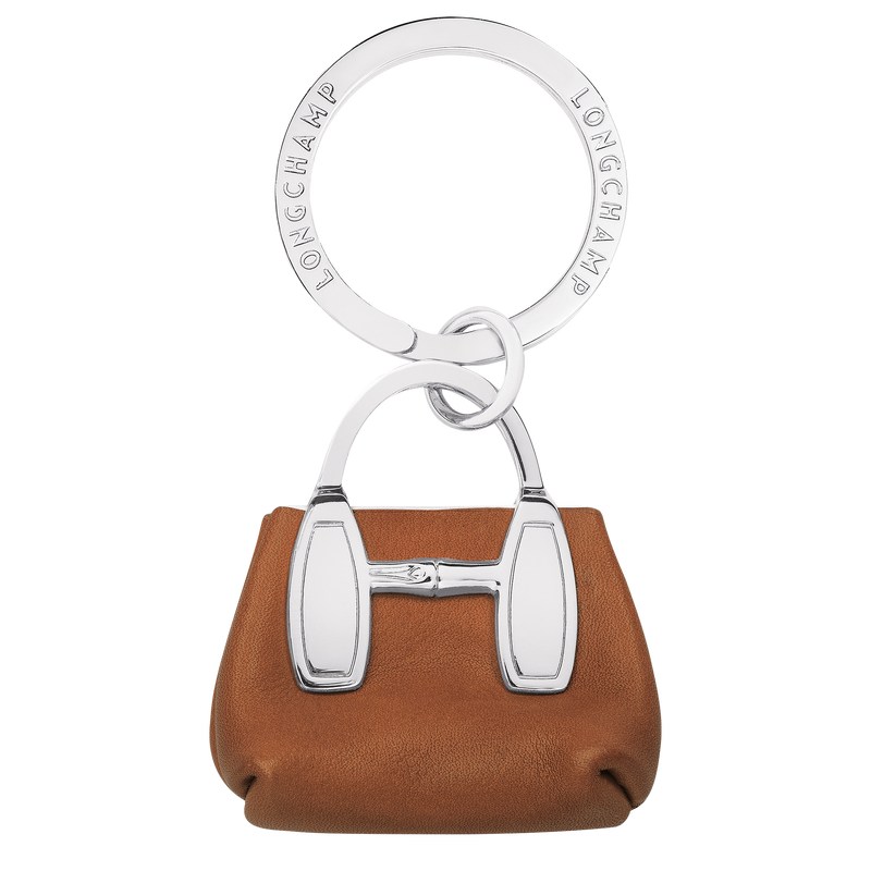 Longchamp Le Roseau Key Rings Cognac | GWAI80629