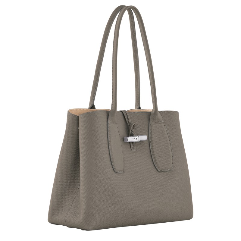 Longchamp Le Roseau L Tote Bag Turtledove | OIZU50628