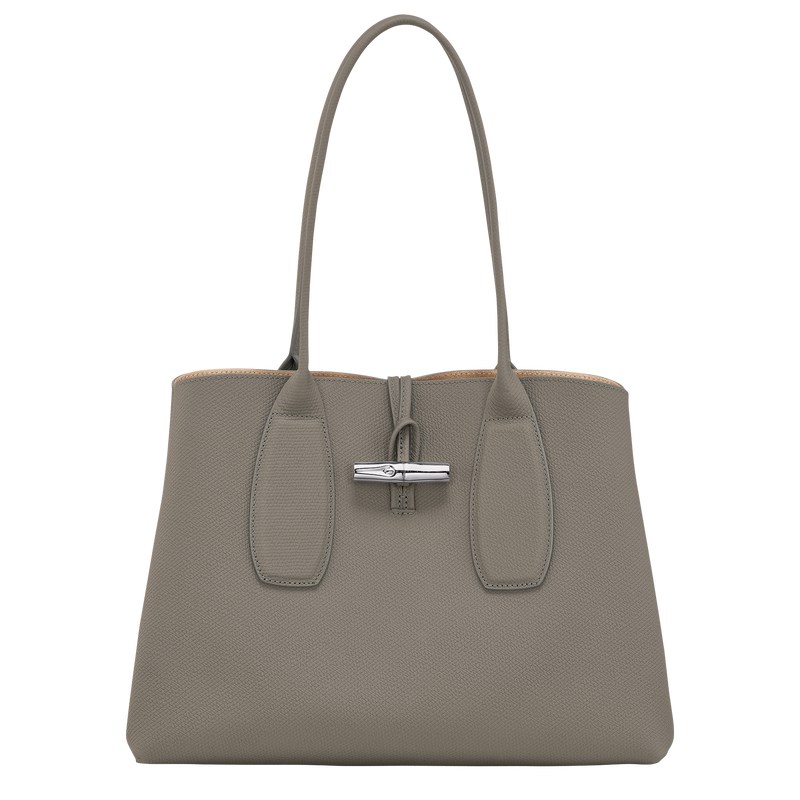 Longchamp Le Roseau L Tote Bag Turtledove | OIZU50628