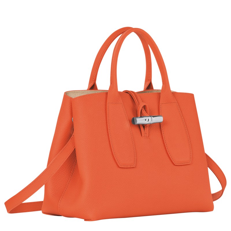 Longchamp Le Roseau M Handbag Oranje | JBPN52860