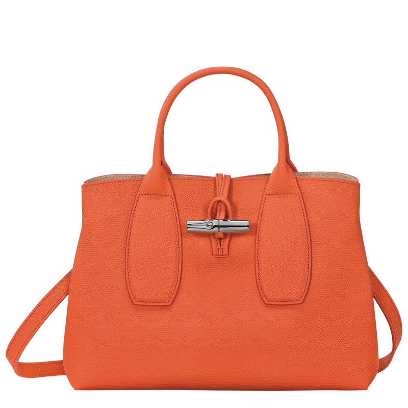 Longchamp Le Roseau M Handbag Oranje | JBPN52860