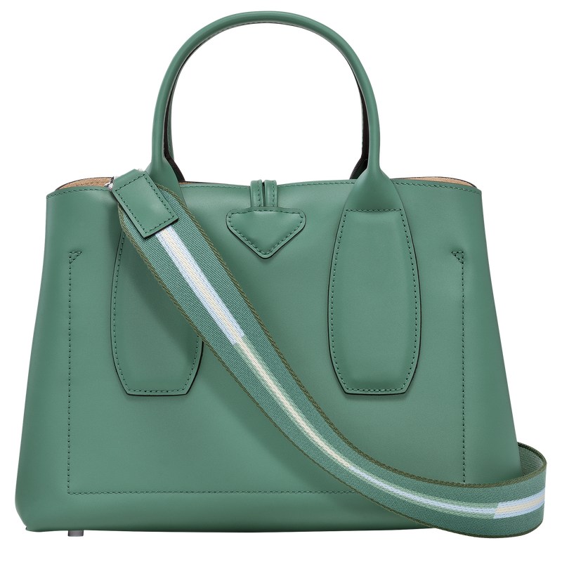 Longchamp Le Roseau M Handbag Sage | UONM35690