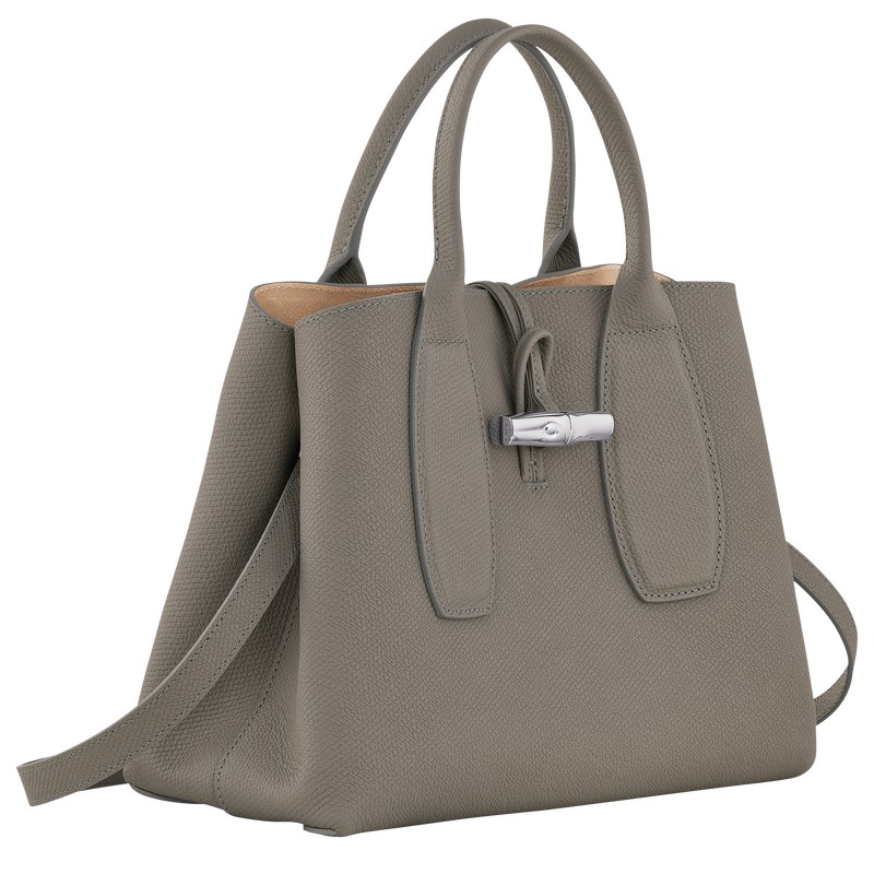 Longchamp Le Roseau M Handbag Turtledove | WGOQ59613