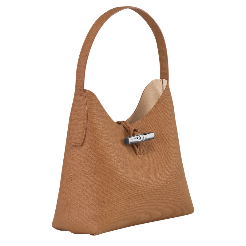 Longchamp Le Roseau M Hobo Bag Natural | WYDS51290