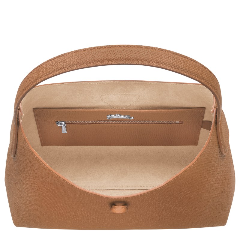 Longchamp Le Roseau M Hobo Bag Natural | WYDS51290