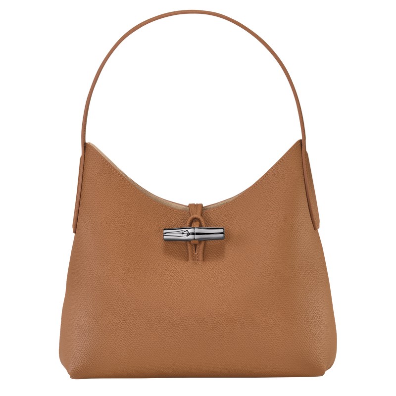 Longchamp Le Roseau M Hobo Bag Natural | WYDS51290