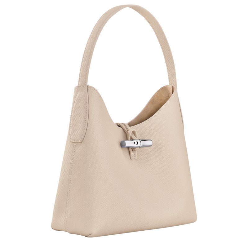 Longchamp Le Roseau M Hobo Bag Paper | MYFQ57280