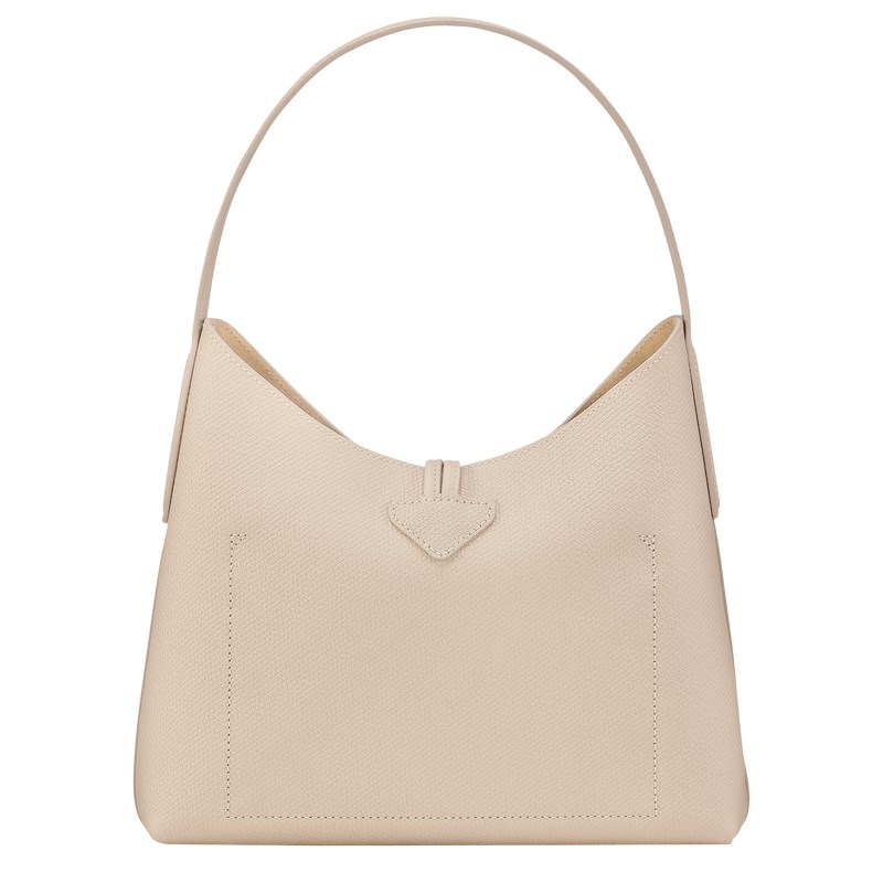 Longchamp Le Roseau M Hobo Bag Paper | MYFQ57280