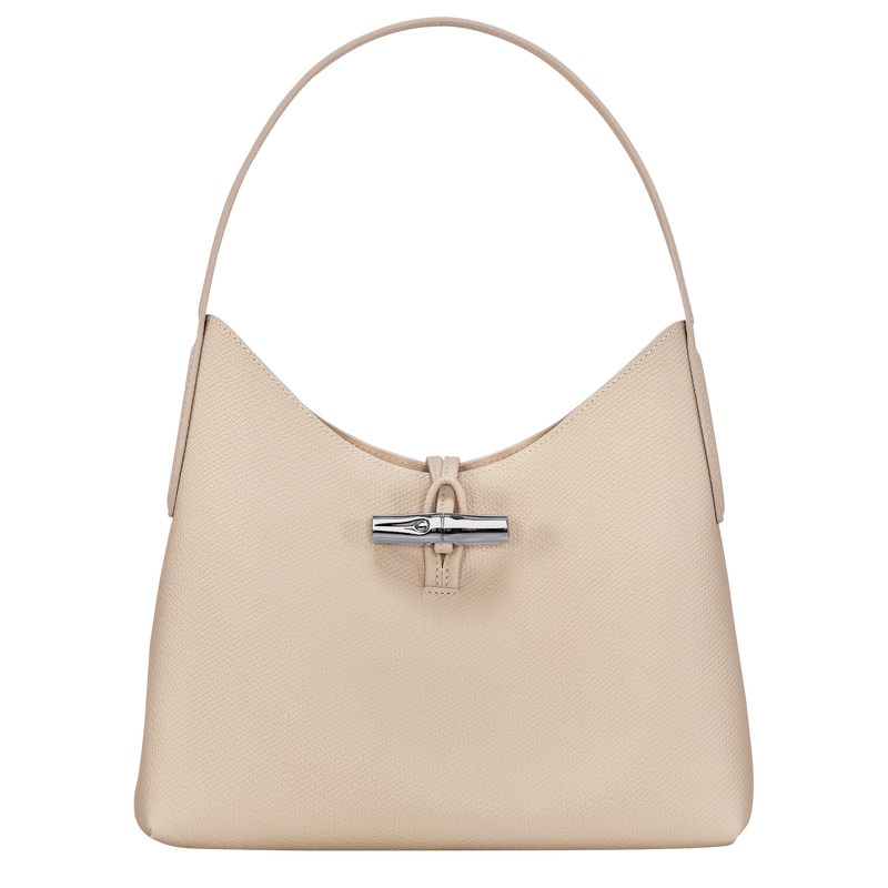 Longchamp Le Roseau M Hobo Bag Paper | MYFQ57280