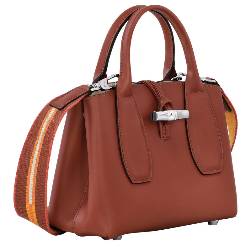 Longchamp Le Roseau S Handbag Mahogany | BHUW54310