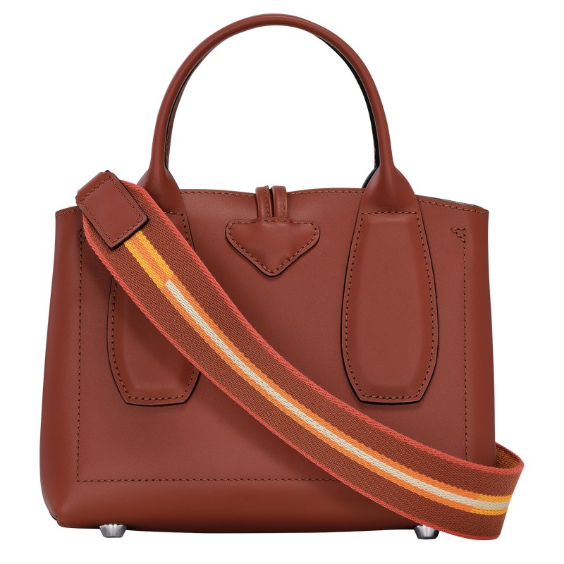 Longchamp Le Roseau S Handbag Mahogany | BHUW54310