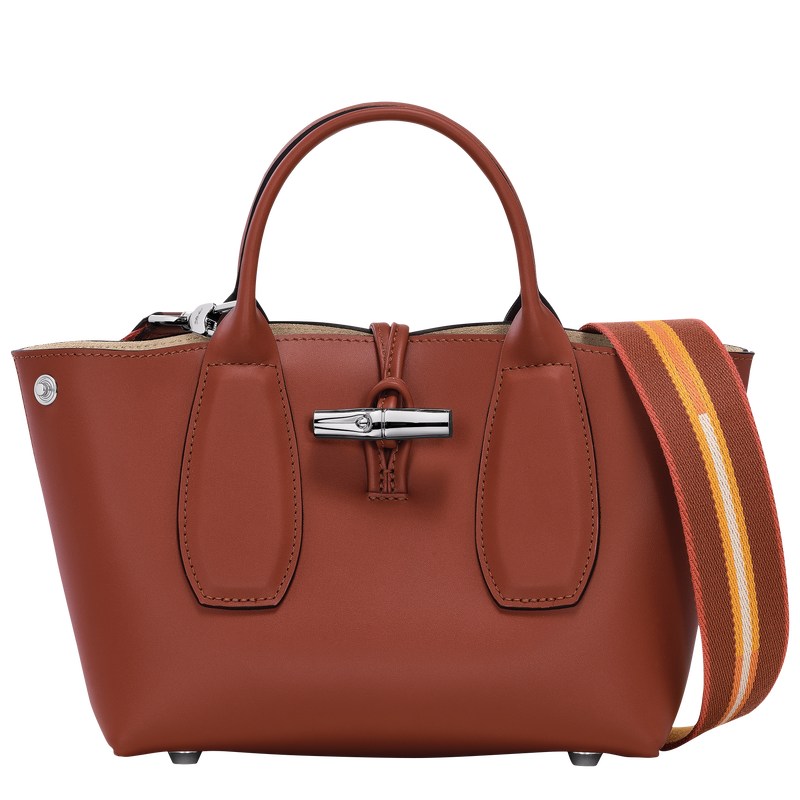 Longchamp Le Roseau S Handbag Mahogany | BHUW54310