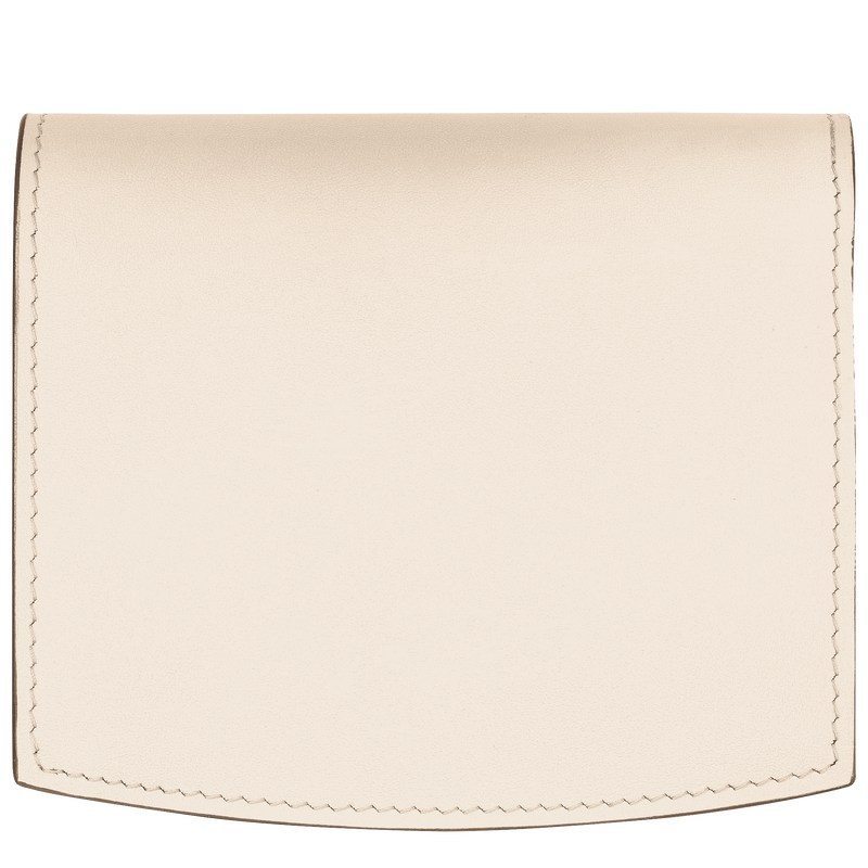 Longchamp Le Roseau Wallet Ecru | OWBJ85106