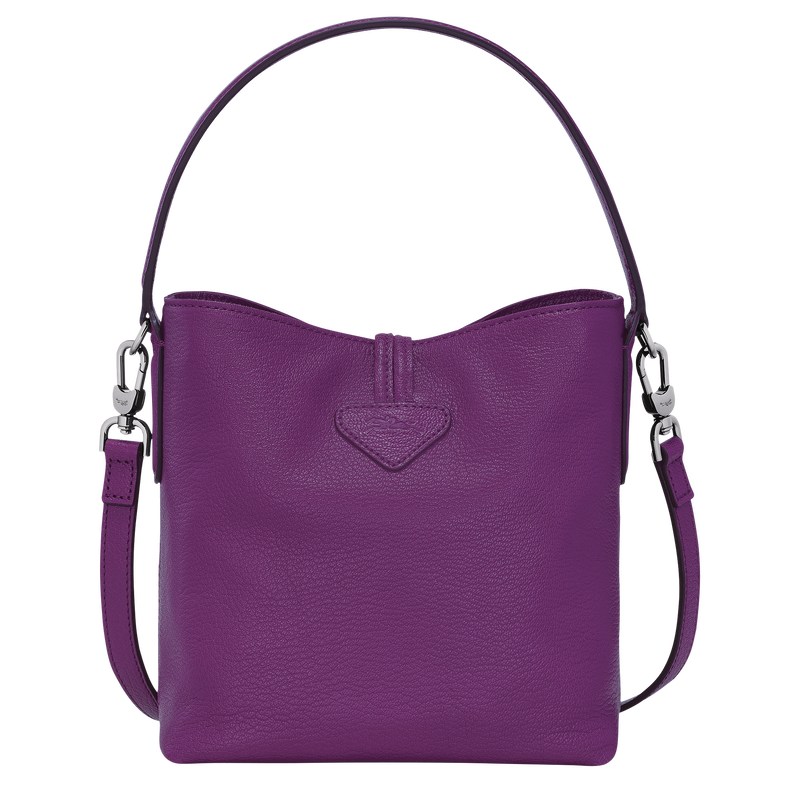 Longchamp Le Roseau Xs Bucket Bag Violet | JFWR96428